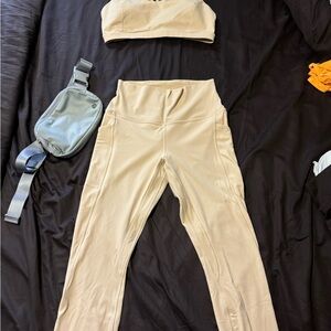 Prosecco lululemon set and belt bag.